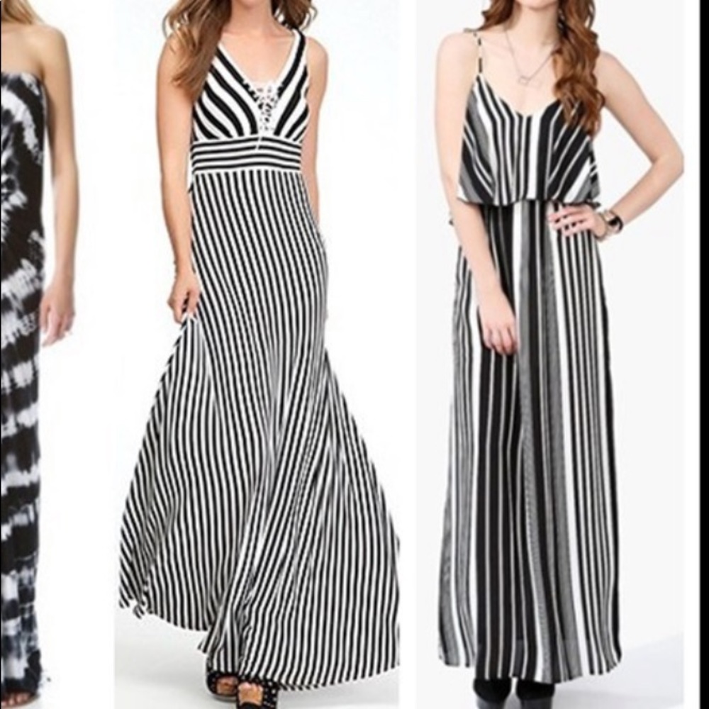 Black & White Maxi Dress